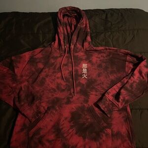 Empyre Fredia Dragon Red Tie Dye Hoodie Size M